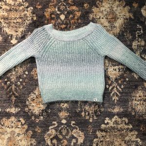 Super Comfy Fuzzy Blue Ombré Sweater